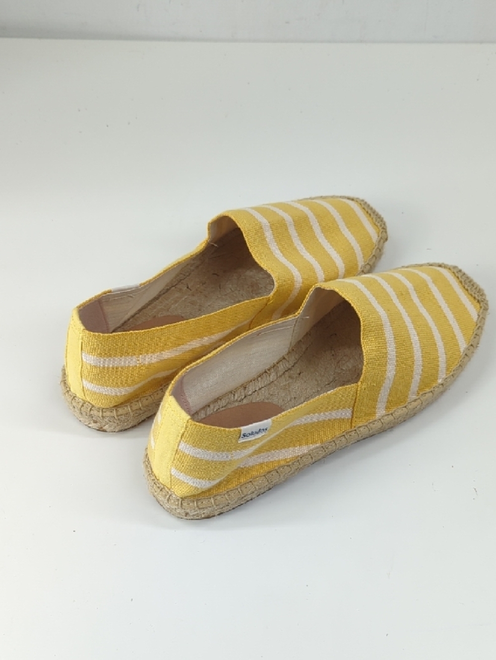 New Soludos Dali Striped Espadrilles in Yellow Size 7.5 - Picture 5 of 12